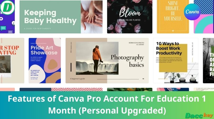 Features of Canva Pro Account For Education 1 Months (Personal Upgraded)