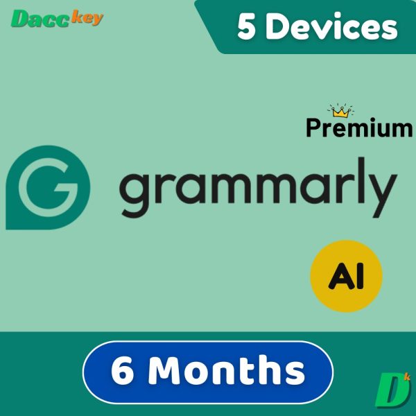 Grammarly Premium (AI) Account 6 Months 5 Devices