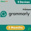 Grammarly Premium Account 3 Months 5 Devices