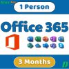 Office 365 3 Months 1 User Account