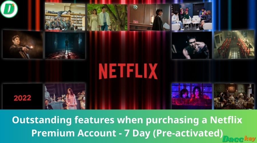 Outstanding features when purchasing a Netflix Premium Account - 7 Day (Pre-activated)
