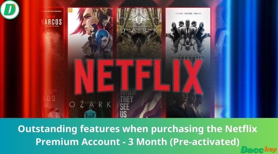 Outstanding features when purchasing the Netflix Premium Account - 3 Month (Pre-activated)