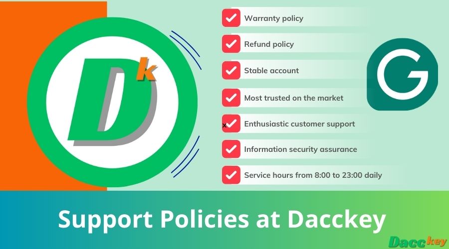Support Policies at Dacckey