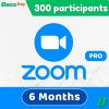 Zoom pro account 300 participants 6 Months