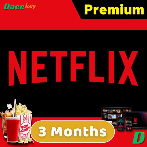 netflix premium 3 month account