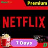 netflix premium 7 days account