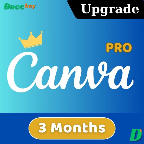 upgrade canva pro account 3 months